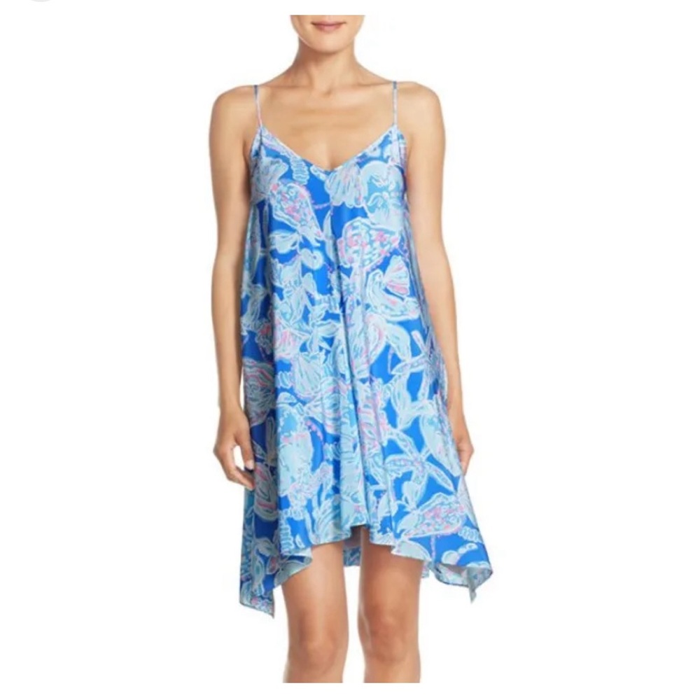 NEW Lilly Pulitzer Clara Bay Blue Into the Deep dress. Size XS
